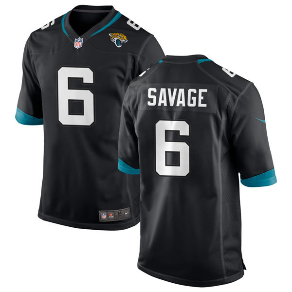  Mens Jacksonville Jaguars #6 Darnell Savage Nike Black Vapor Untouchable Limited Jersey 