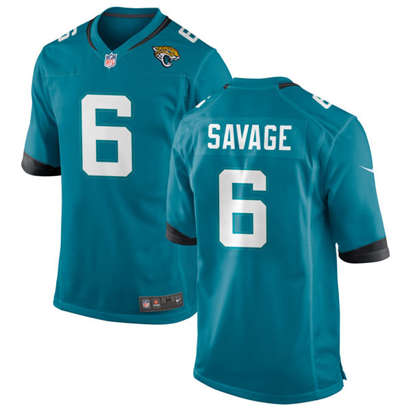  Mens Jacksonville Jaguars #6 Darnell Savage Nike Teal Alternate Vapor Untouchable Limited Jersey 