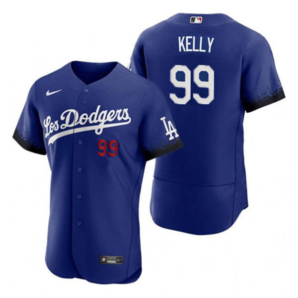  Mens Los Angeles Dodgers #99 Joe Kelly Nike Royal City Connect Jersey 