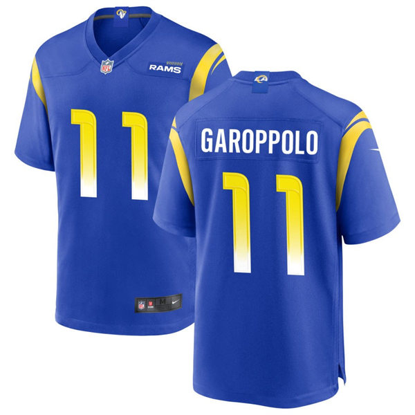  Mens Los Angeles Rams #11 Jimmy Garoppolo Nike Royal Vapor Untouchable Limited Jersey 