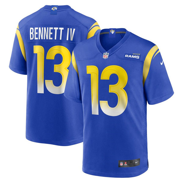  Mens Los Angeles Rams #13 Stetson Bennett IV Nike Royal Vapor Untouchable Limited Jersey 