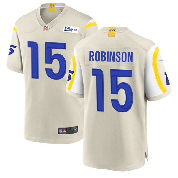  Mens Los Angeles Rams #15 Demarcus Robinson  Nike Bone Vapor Untouchable Limited Jersey 