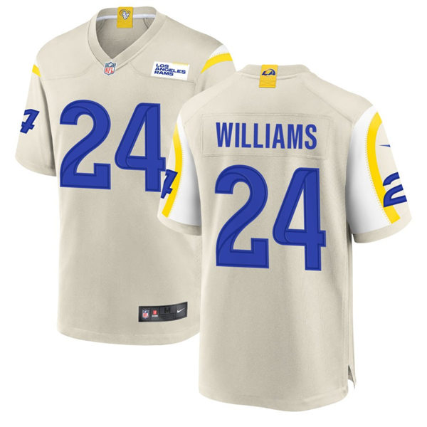  Mens Los Angeles Rams #24 Darious Williams  Nike Bone Vapor Untouchable Limited Jersey 