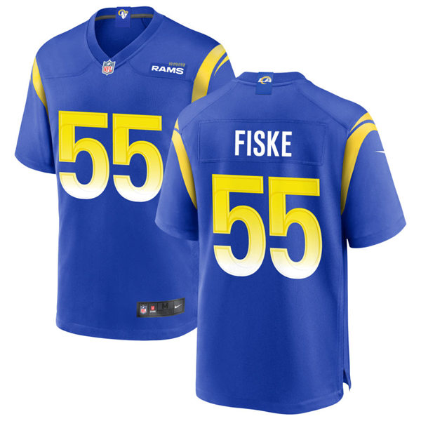  Mens Los Angeles Rams #55 Braden Fiske Nike Royal Vapor Untouchable Limited Jersey 
