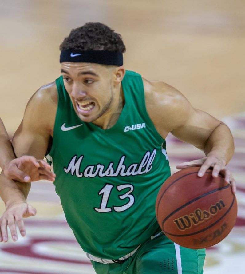  Mens Marshall Thundering Herd Custom Nike 2020 Green Basketball Game Jersey 