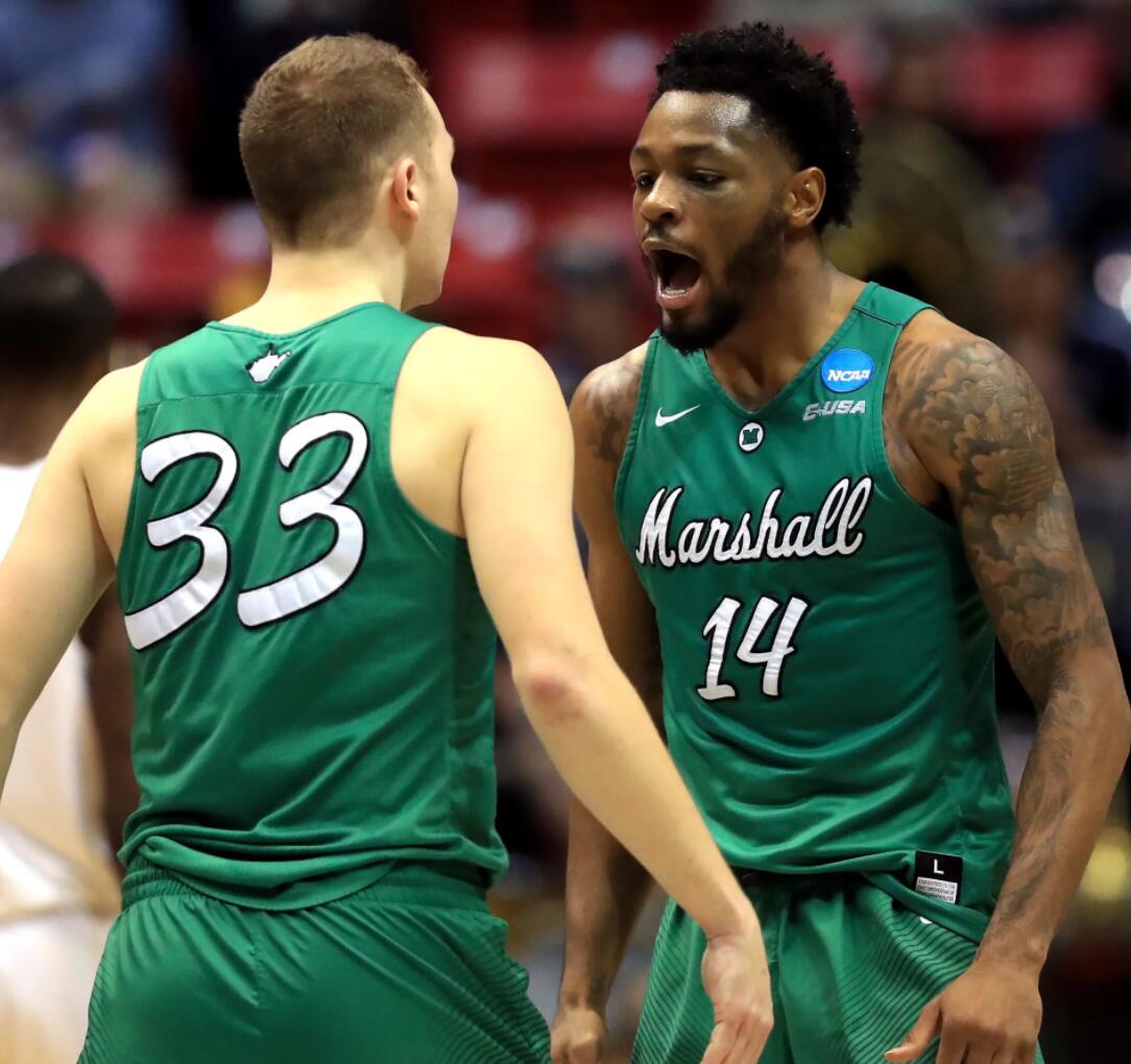  Mens Marshall Thundering Herd Custom Nike Full Green Basketball Game Jersey 