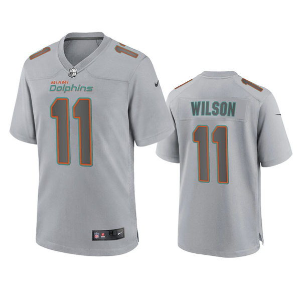  Mens Miami Dolphins #11 Cedrick Wilson Gray Atmosphere Fashion Game Jersey 
