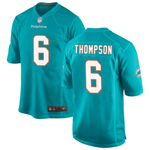  Mens Miami Dolphins #6 Skylar Thompson Nike Aqua Vapor Limited Player Jersey 