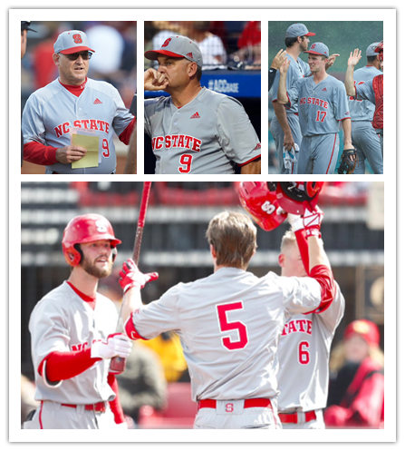  Mens NC State Wolfpack Custom Tracy Woodson Eric Surkamp Dan Plesac Chad Orvella Matt Mangini Adidas 2018 Grey Baseball Jersey 