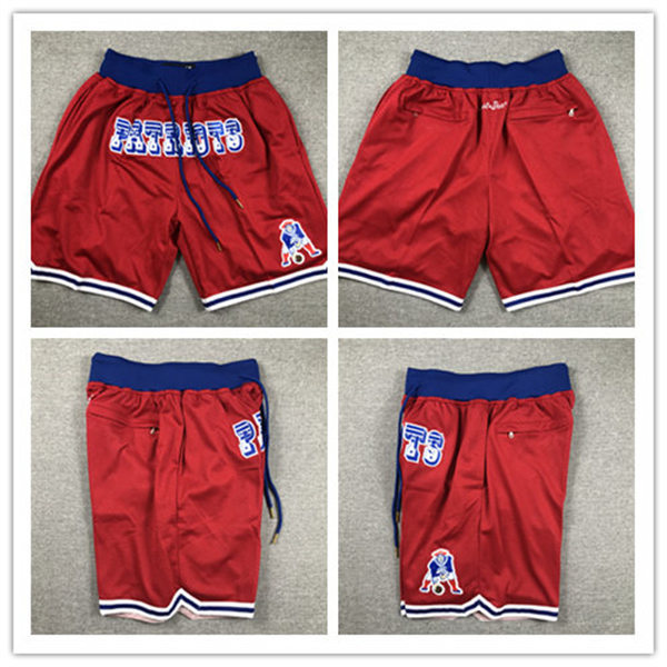  Mens New England Patriots Nike Red Alternate Shorts 