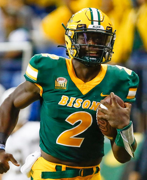  Mens North Dakota State Bison #2 Quincy Patterson II Nike Green Without Name College Football Game Jersey