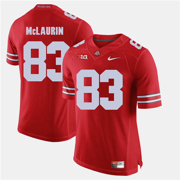  Mens Ohio State Buckeyes #83 Terry McLaurin Nike Scarlet Game Football Jersey