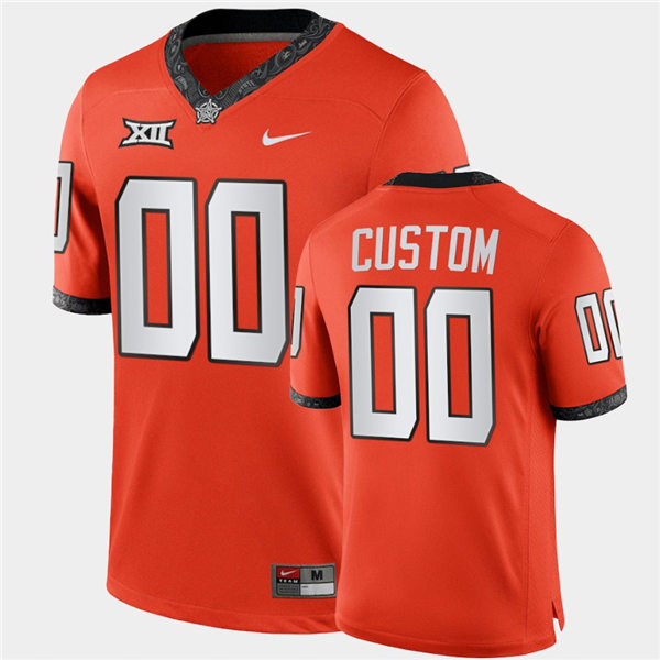  Mens Oklahoma State Cowboys Custom Orange Nike Football Game Jersey 