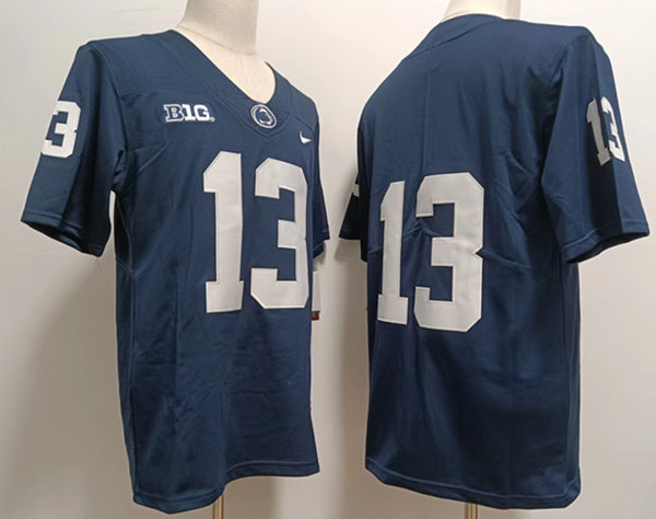  Mens Penn State Nittany Lions #13 Kaytron Allen Nike Navy College Game Football Jersey