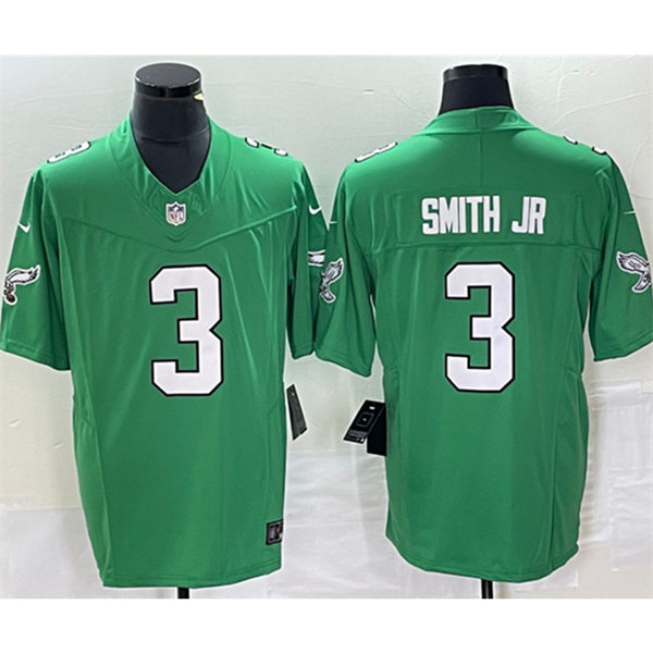  Mens Philadelphia Eagles #3 Nolan Smith Nike Kelly Green Retro Jersey 