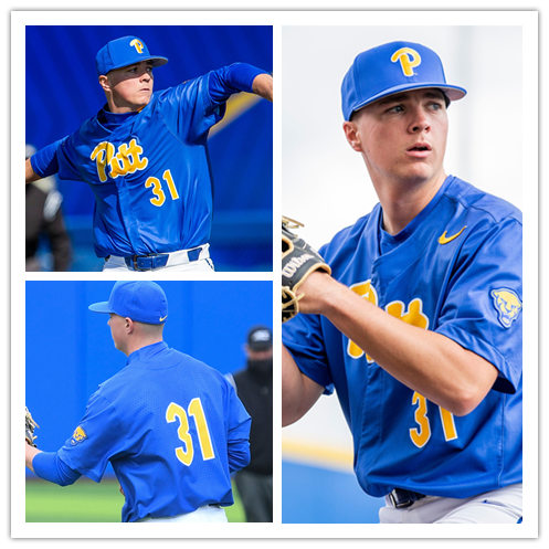  Mens Pittsburgh Panthers #31 Stephen Hansen Nike 2019 Royal College Baseball Game Jersey