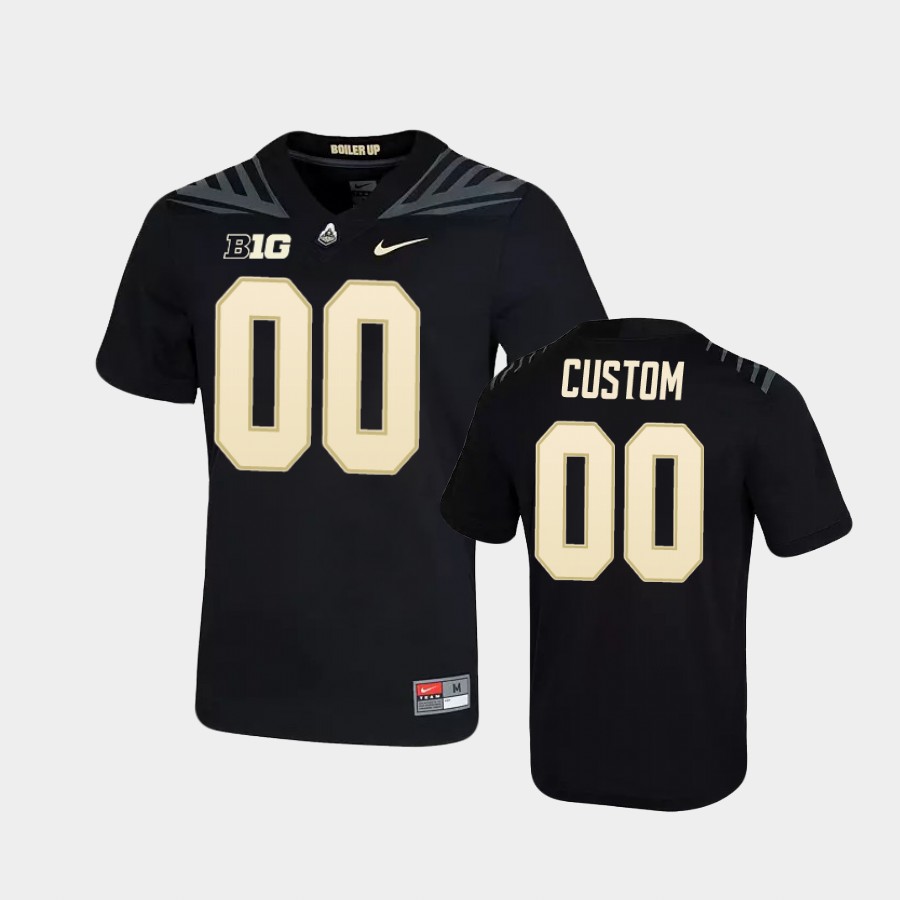  Mens Purdue Boilermakers Custom Black Nike College Football Jersey 