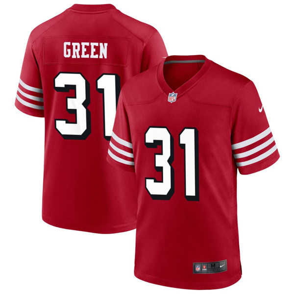  Mens San Francisco 49ers #31 Renardo Green Nike Scarlet Alternate 2023 F.U.S.E. Vapor Limited Jersey 