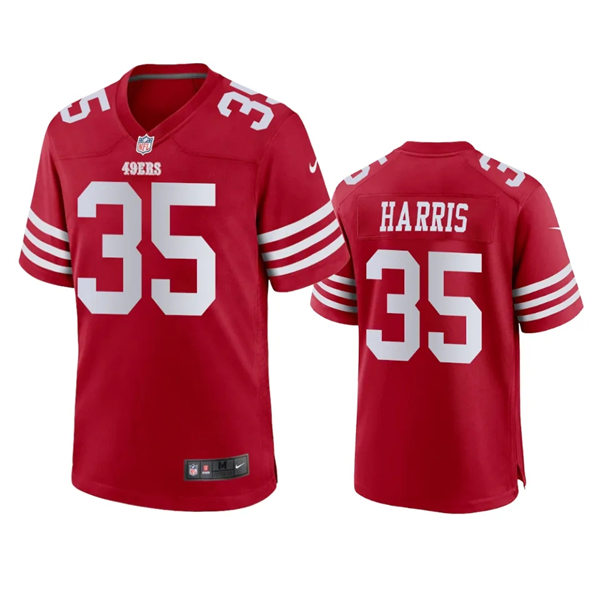  Mens San Francisco 49ers #35 Erik Harris Nike Scarlet 2023 F.U.S.E. Vapor Limited Jersey 