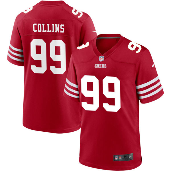  Mens San Francisco 49ers #99 Maliek Collins Nike Scarlet 2023 F.U.S.E. Vapor Limited Jersey 