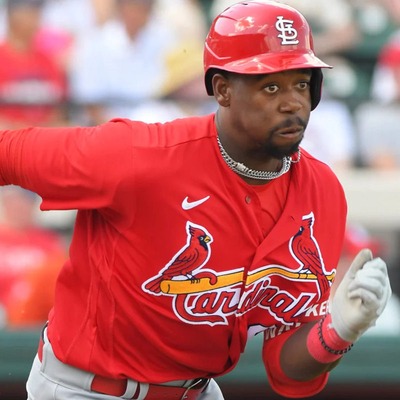  Mens St. Louis Cardinals #18 Jordan Walker Nike Scarlet Alternate FlexBase Jersey 