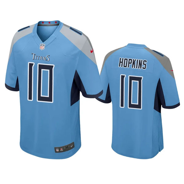  Mens Tennessee Titans #10 DeAndre Hopkins Nike Light Blue Alternate Vapor Untouchable Limited Jersey(4) 