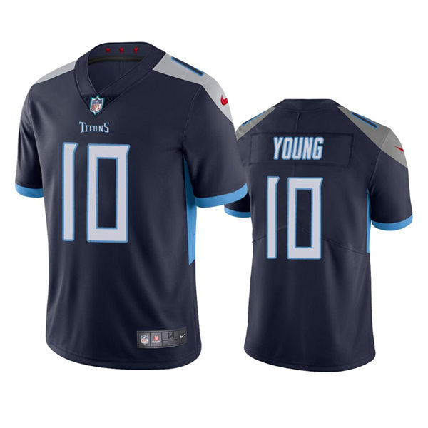  Mens Tennessee Titans #10 Vince Young Nike Navy Vapor Untouchable Limited Jersey 