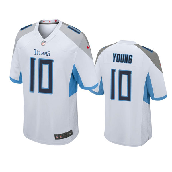  Mens Tennessee Titans #10 Vince Young Nike White Vapor Untouchable Limited Jersey 