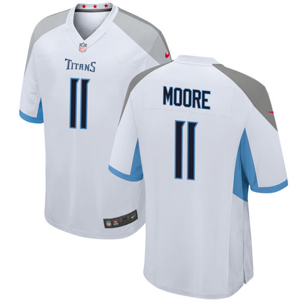  Mens Tennessee Titans #11 Chris Moore Nike White Vapor Untouchable Limited Jersey 