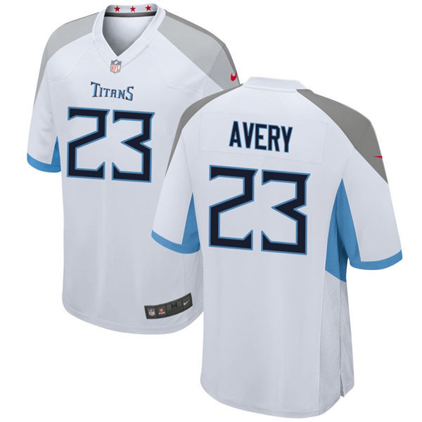  Mens Tennessee Titans #23 Tre Avery Nike White Vapor Untouchable Limited Jersey 