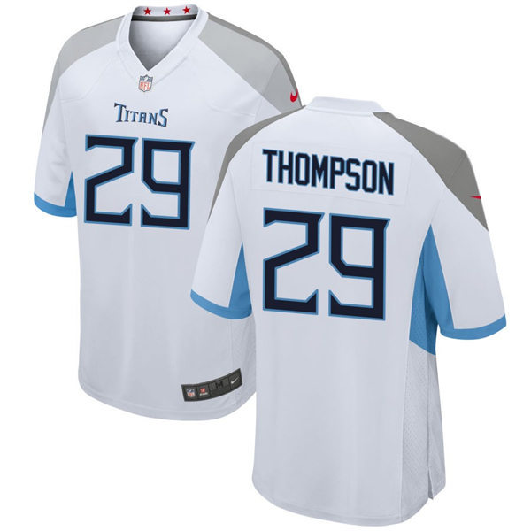  Mens Tennessee Titans #29 Josh Thompson Nike White Vapor Untouchable Limited Jersey 