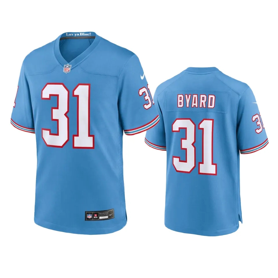  Mens Tennessee Titans #31 Kevin Byard Nike Light Blue Oilers Throwback Vapor F.U.S.E. Limited Jersey 