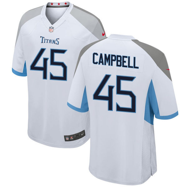  Mens Tennessee Titans #45 Chance Campbell Nike White Vapor Untouchable Limited Jersey 