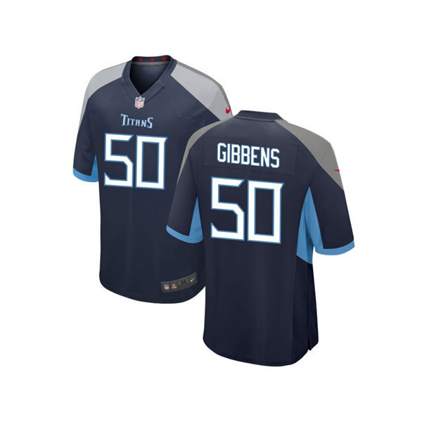  Mens Tennessee Titans #50 Jack Gibbens Nike Navy Vapor Untouchable Limited Jersey 
