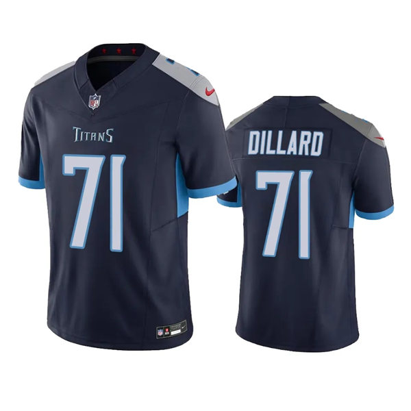  Mens Tennessee Titans #71 Andre Dillard Nike Navy Vapor Untouchable Limited Jersey 