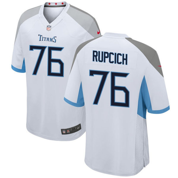  Mens Tennessee Titans #76 Andrew Rupcich Nike White Vapor Untouchable Limited Jersey 