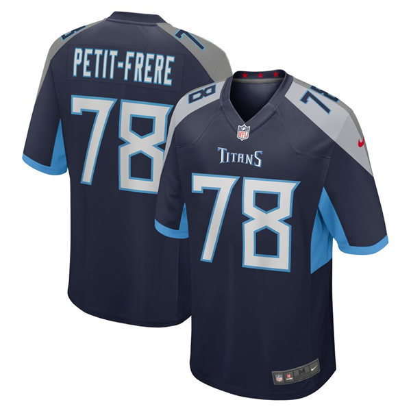  Mens Tennessee Titans #78 Nicholas Petit-Frere Nike Navy Vapor Untouchable Limited Jersey 
