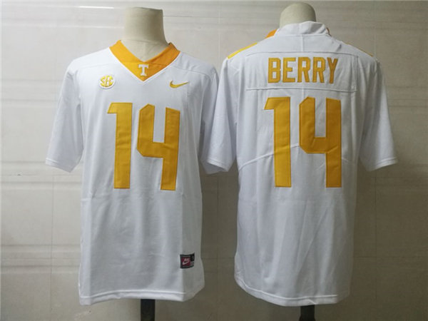  Mens Tennessee Volunteers #14 Eric Berry Nike White NCAA Football Jersey
