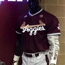  Mens Texas A&M Aggies Custom Corbin Martin Michael Barash Ross Stripling Boomer White Adidas Maroon Pullover Classics Baseball Jersey 