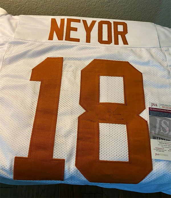  Mens Texas Longhorns #18 Isaiah Neyor Nike 2022 White Football Game Jersey