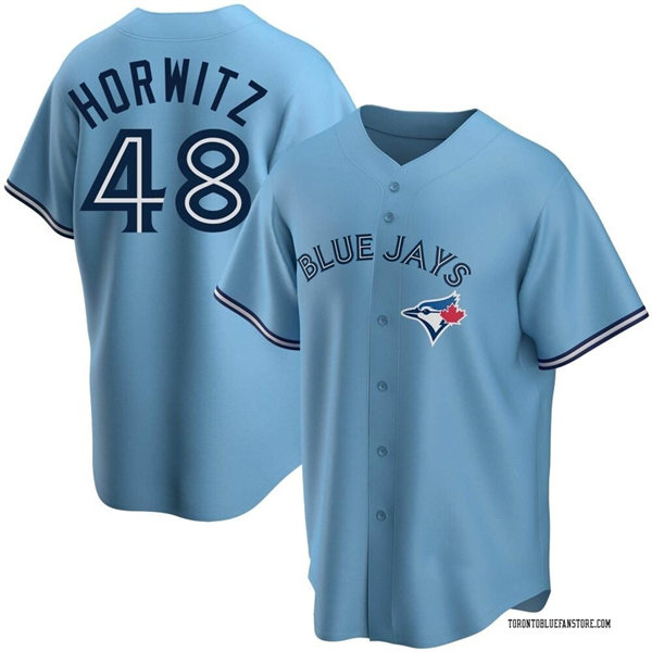  Mens Toronto Blue Jays #48 Spencer Horwitz Nike Powder Blue Alternate Limited Player Jersey 