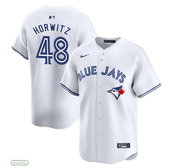  Mens Toronto Blue Jays #48 Spencer Horwitz Nike White Home Limited Player Jersey 