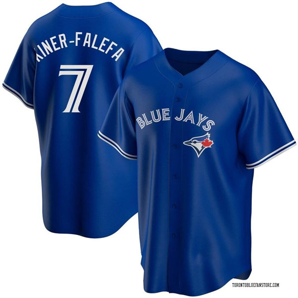  Mens Toronto Blue Jays #7 Isiah Kiner-Falefa Nike Royal Alternate Limited Player Jersey 