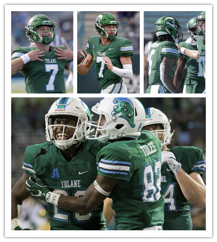  Mens Tulane Green Wave Custom Brett Favre Kai Horton Kolby Phillips Lance Robinson Iverson Celestine Nike Green Football Jersey 