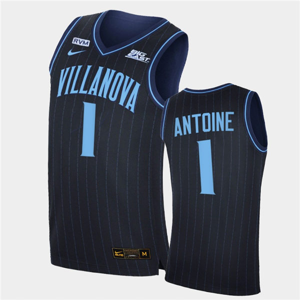  Mens Villanova Wildcats #1 Bryan Antoine Stitched Nike 2020 Navy College Basketball Jersey