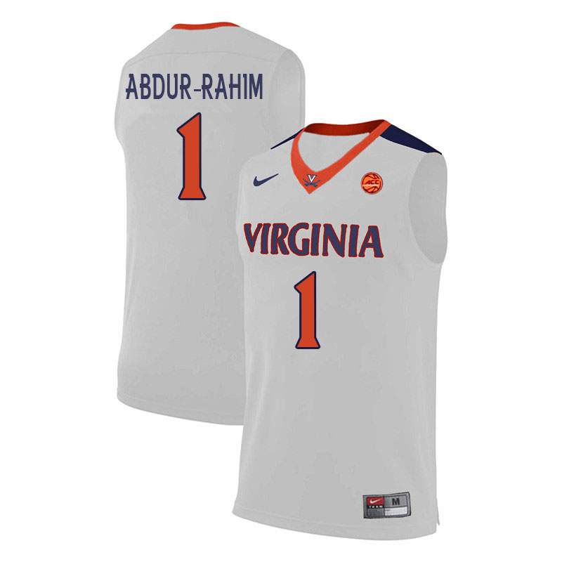  Mens Virginia Cavaliers #1 Jabri Abdur-Rahim Virginia Cavaliers Nike 2019 White College Basketball Jersey 