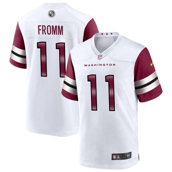  Mens Washington Commanders #11 Jake Fromm Nike White Away Vapor Limited Jersey 