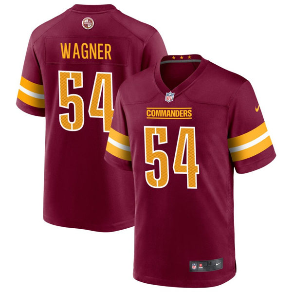  Mens Washington Commanders #54 Bobby Wagner Nike Burgundy Team Color Vapor Limited Jersey 