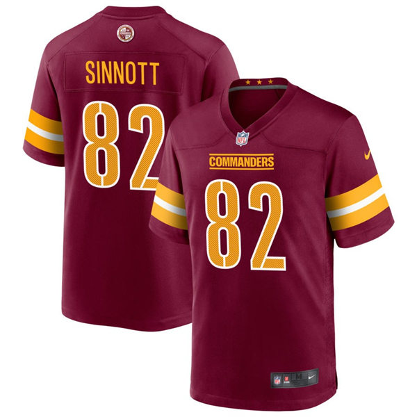  Mens Washington Commanders #82 Ben Sinnott Nike Burgundy Team Color Vapor Limited Jersey 