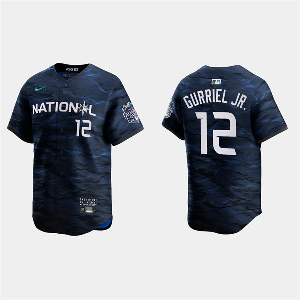  Mens Youth Arizona Diamondbacks #12 Lourdes Gurriel Jr. National League 2023 MLB All-Star Game Limited Player Jersey Navy 